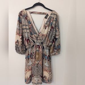 Fab'rik Boho Mini Dress Size M
